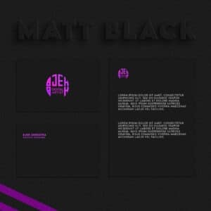matt black logo mockup